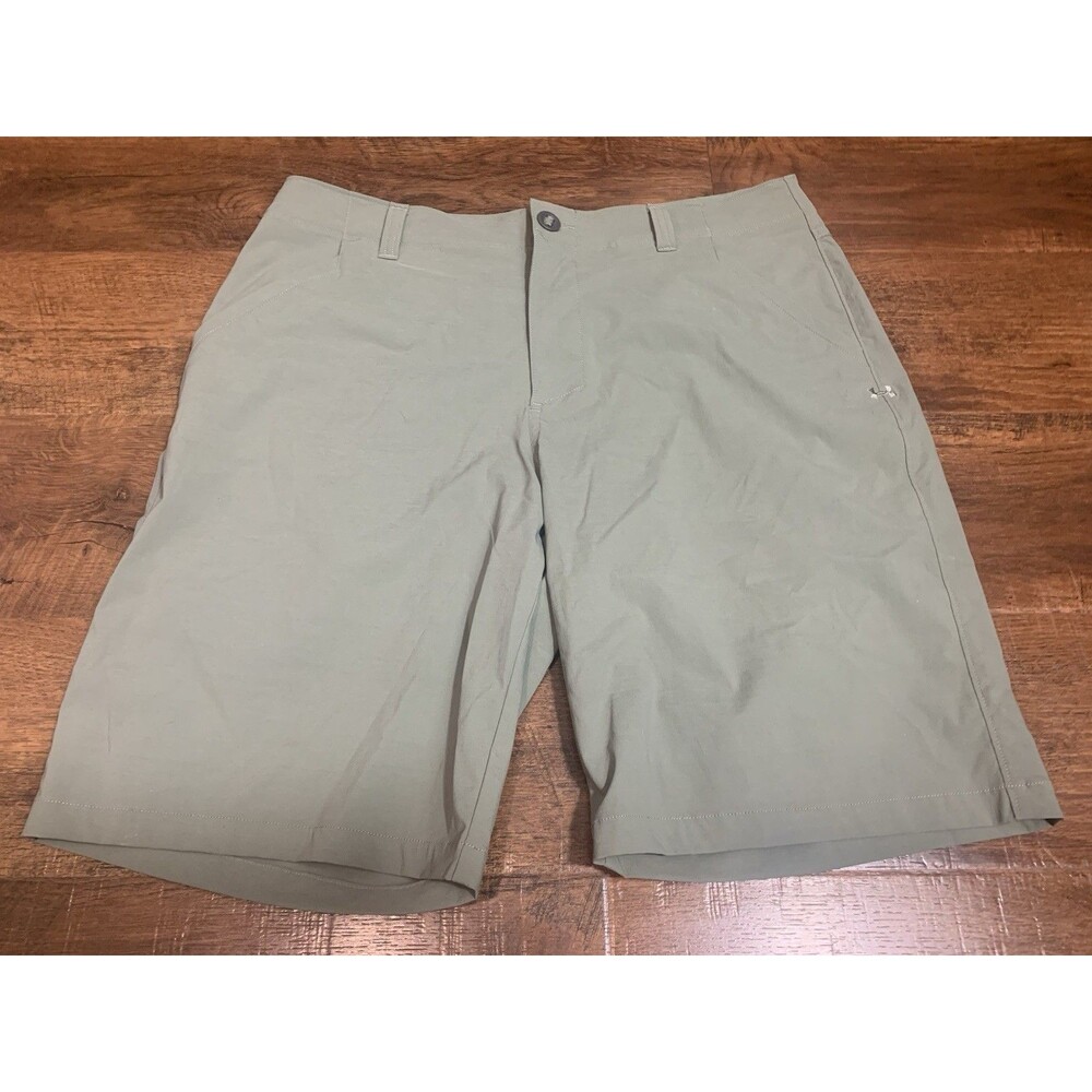 Under Armour Shorts Mens 34 Tech Short 10" Performance Hybrid Golf Sage Green